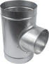8'' Inch Duct T-Joint Splitter to 6" Inch 90° Degree Branch Connector for Exhaust Systems, T-Shaped Metal Junction
