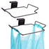 2 Pcs Large Stainless Steel Trash Bag Holder for Cabinets and Cupboards,