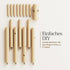 Pipishell Sturdy Wooden Coat Rack Stand, Adjustable Free Standing Tree Hanger with 4 Sections & 8 Hooks for Home