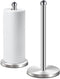DAWNER Freestanding Paper Towel Holder Countertop, Stainless Steel Dispenser with Weighted Base for Standard Rolls