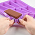 Large Rectangle Silicone Mold, 2 PCS 8-Cavity Granola Bar Moulds for Baking Energy Bar, Chocolate Truffles, Muffin