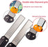 Diamond Knife Sharpener Pocket Sharpening Stone #400/600, Folding Portable Orange - 1pcs