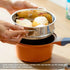 Stainless Steel Steamer Pot, 7 Inches Round Cooking Rack for Kitchen Dim Sum, Dumplings, Bun (18cm)