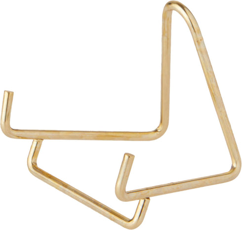 Bard's Gold-toned Wire Easel Stand, 2" H x 2" W x 2.25" D
