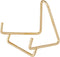 Bard's Gold-toned Wire Easel Stand, 2" H x 2" W x 2.25" D