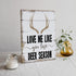 Love Me Like You Love Deer Season Canvas Wall Art Prints - 11x14 inches Gift for Couples Wedding Anniversary Themed