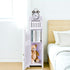 LuiceABC Toilet Paper Holder Stand, Over The Toilet Storage Cabinet for Bathroom, Slim Corner Shelf for Small Space