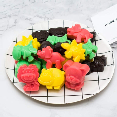 4-Pack WARM TIME Silicone Chocolate Candy Molds Cake Moulds, Food-Grade Non-Stick Baking & Crayon Molds BPA-Free