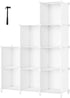 HOMIDEC Closet Organizer - 9-Cube Storage Organizer for Clothes, Portable Closet Storage Shelves, White