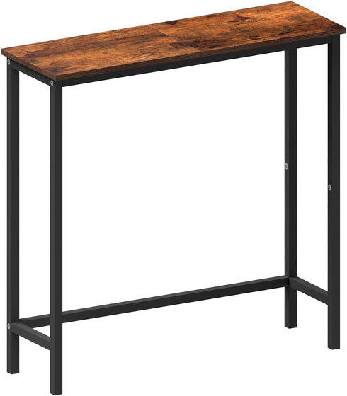 HollyHOME Narrow Console Table, 29.5" Slim Entryway Table, Sofa Stand, Hallway Shelf