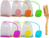 Reusable Silicone Tea Infuser 6 Pack, Tea Bags Strainer Filter Steeper Diffuser Holder with Spoon for Loose Leaf Tea