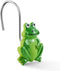 CHICTIE Frog Shower Curtain Hooks, Set of 12 Green Decorative Stainless Steel Rustproof Rings