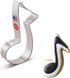Music Note Cookie Cutter, 5.5", Made in USA by Ann Clark