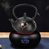 Teapot Stovetop Tea Kettle with Infuser, Uncoated Japanese Cast Iron, Black, 10 oz