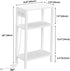 TB01BW079 TUTOTAK Narrow Side Table with Charging Station,Small End Table with USB Ports and Outlets, Skinny Sofa
