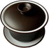 Gaiwan Teacup Kungfu Tea Bowl 4oz/130ml Zisha Red Clay with Sancai Saucers (Black White)