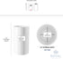 Royal Imports 5X8 Flower Acrylic Vases Cylinders - Decorative Centerpiece Display for Home or Wedding, White