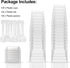 EASERCY 100 Pack 5 oz Plastic Dessert Cups with Lids, Yogurt Parfait/Appetizer Cup with Lids for Party, Mini Dessert