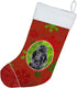 Caroline's Treasures SC9746-CS Black Standard Poodle Holiday Christmas Stocking, Red Snowflakes
