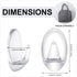 Blulu 12 Pieces Clear Adhesive Hooks, Waterproof Utility Wall Hooks with 15 Self-Adhesive Tapes for Home Kitchen