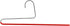 Mawa by Reston Lloyd Non-Slip Space-Saving Clothes Hanger, Reverse Hook Trouser Series with Single Rod for Pants, Red,