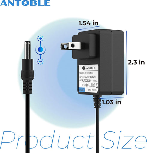 ANTOBLE 1611736 Charger Compatible with Bissell Pet Stain Eraser 2003 Power Adapter 20037 2054 2164A 2002 Cordless Portable Carpet Cleaner Vacuum Replacement Parts Handheld Vacuum Power Supply