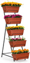 YBING Vertical Garden Bed 5 Tier Vertical Raised Garden Planter Standing Herb