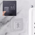 Adhesive Hooks, Clear Double Sided Wall Mount Sticky Hooks for Kitchen, Bathroom, and Outdoor