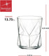 Bormioli Rocco Cassiopea Double Old Fashioned Glass, Set of 4