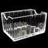 Acrylic Tea Bags Caddy Organizer, Tea Chest Box for Tea, Coffee Bags, Sweeteners, 11x6.5x6.5cm, 1 Divided Section