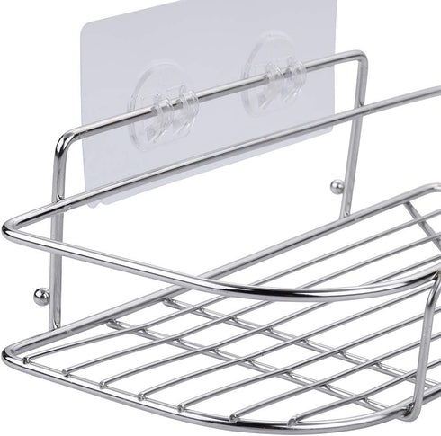 8 LAIGOO Pcs Shower Caddy Replacement Adhesive Stickers, No Drilling Wall Hooks Adhesive Strips Hooks for Bathroom