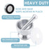 Stainless Steel Mortar and Pestle Set, Heavy Duty Spices Grinder Pill Crusher with Silicone Protective Lid for