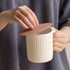 Carrotez 2 Pack Silicone Cup Cover Lids, 4.3 Inch Reusable Mug Covers for Coffee and Tea, Pink Beige