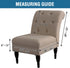 Armless Armless H.VERSAILTEX Accent Chair Covers Thick Velvet Chair Slipcovers High Stretch Chair Covers for Living