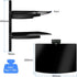 2 CS202 suptek Speaker Mount, Floating Glass Shelf Wall Mount Bracket for DVD Players/Cable Boxes/Games Consoles/TV