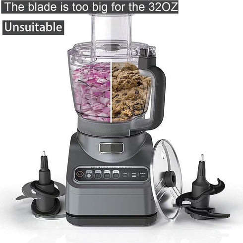4 Blade Ninja Blender Blade Replacement Parts, Compatible with 64oz(8Cup)72oz(9Cup) Food Processor Bowl, Auto iQ