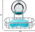 SANNO Suction Soap Dish with Hooks | Soap Holder Saver Tray for Shower, Bathroom, Tub, Kitchen Sink