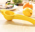 Manual Citrus Juicer Lemon Squeezer - Metal Fruit Juicer Lime Press Kitchen Tool (Yellow)
