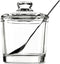 Vencer Clear Glass Sugar Bowl with Lid and Stainless Steel Spoon, 6.3 Ounces (180 ML) Sugar Dispenser