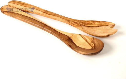 Handmade Olive Wood Utensil Set (Spoon & Spork)