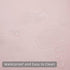 RAY STAR Heavy Duty Pink Waffle Textured Shower Curtain Liner with Hooks, 70 x 72 inches, Waterproof PEVA with 3 Magnets