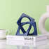 XMGZQ Navy Blue Knot Statue for Coffee Table Centerpiece Decor,Modern Abstract Art Geometric Sculpture and Figurines