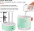Green Portable Mini Humidifier, 500ml USB Desktop Cool Mist for Baby Bedroom, Travel, Home - Auto Shut-Off