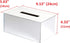 JackCubeDesign Overall Acrylic Mirror Rectangle Tissue Box Holder - Storage Case Stand Box Napkin Holder Organizer