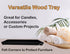 Black Wood Tray for Vanity, Bathroom, or Toilet Tank, Countertop Organizer for Perfume, Jewelry, Candles, DIY Decor