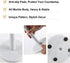 Countertop, 6 Koville Carrara Marble Paper Towel Holder Genuine Stone Paper Towel Holder Stand for Kitchen Storage