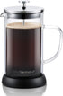 Elite Gourmet FP1223 1 Liter French Press Coffee Maker, Double Wall Insulated Borosilicate Glass Carafe, Easy to Clean
