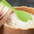 uxcell Silicone Soup Ladle Spoon - 8.7 Inch Heat Resistant Kitchen Utensil for Serving Soup, Green