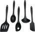 Chef Craft Premium Black Silicone Kitchen Tool and Utensil Set, 5 Pieces