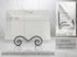 TRIPAR Large Square Black Wire Easel, Metal Finish, Tabletop Display, Handcrafted Scroll Designs
